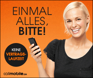 Neue Tarifoption beim callmobile cleverAllnet Allnetflat Handyvertrag im Top D-Netz ab 14,95 Euro monatlich