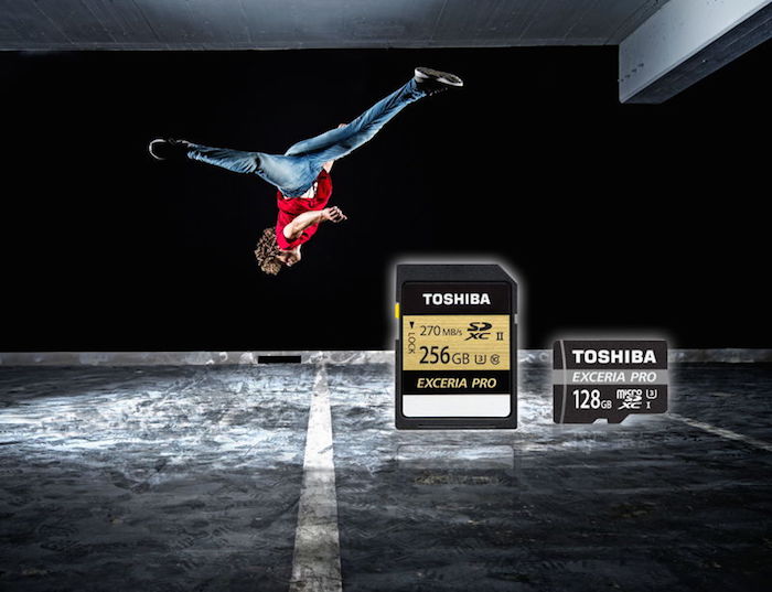 Toshiba erweitert Modellreihe EXCERIA PRO™ mit SD- und microSD-Speicherkarten für Fotografen und Videofilmer