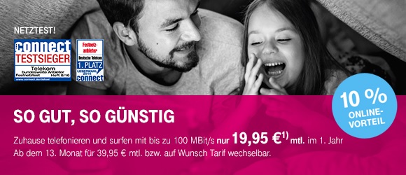 Die Telekom MagentaZuhause (V)DSL Tarife für nur 19,95 Euro monatlich