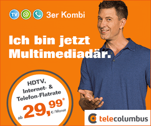 Tele Columbus 3er Kombi zum Aktionspreis ab 29,99 Euro monatlich
