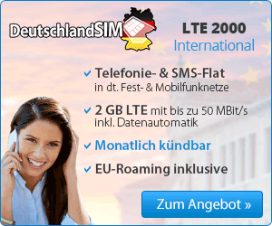 Neue DeutschlandSIM Handyverträge ab 4,99 Euro monatlich wahlweise mit oder ohne EU-Auslandsflat