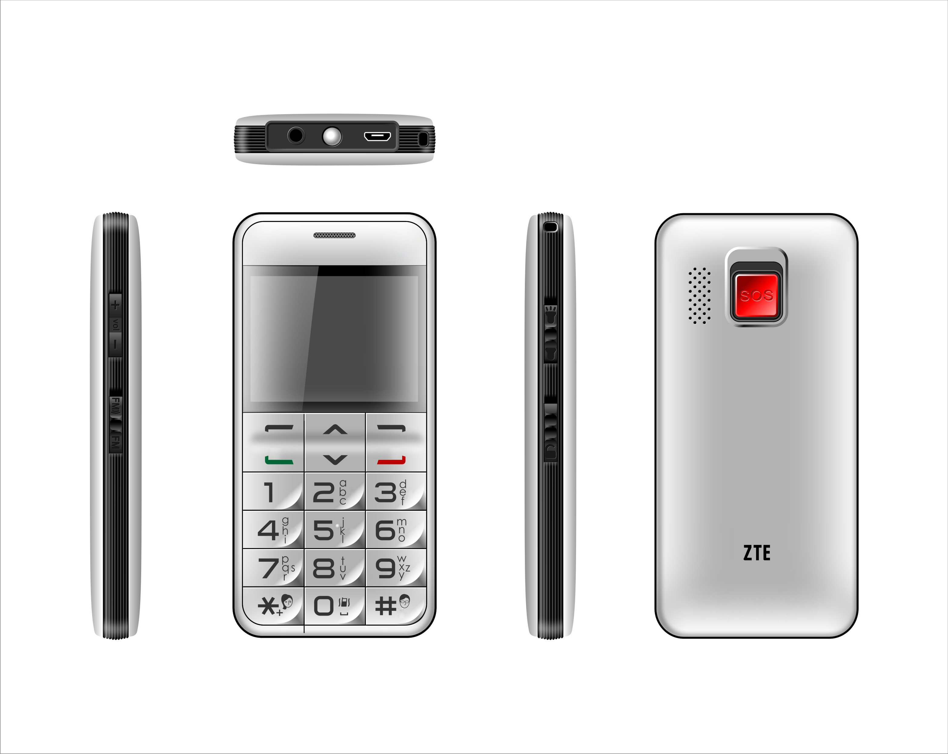 Das ZTE S207 Großtasten-Handy für die Generation 65+