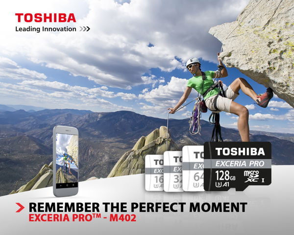 microSD-Speicherkarten EXCERIA PRO™ von Toshiba erhalten neues Application Performance Label A1