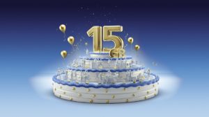 15 Jahre Geburstagstorte