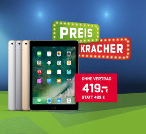 mobilcom-debitel Preiskracher - Apple iPad 2017 128 GB WiFi für nur 419 Euro