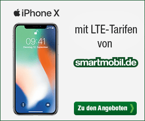 Das neue iPhone X mit den LTE Handytarifen von smartmobil.de