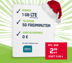 Tariftipp - Top Deal bei mobilcom-debitel - SmartSurf Handytarif für nur 2,99 Euro monatlich