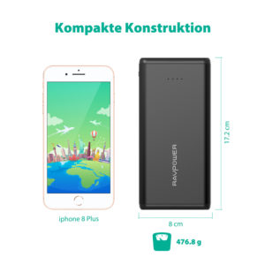 Neue Powerbank von RAVPower versorgt Smartphones mit nahezu endloser Energie