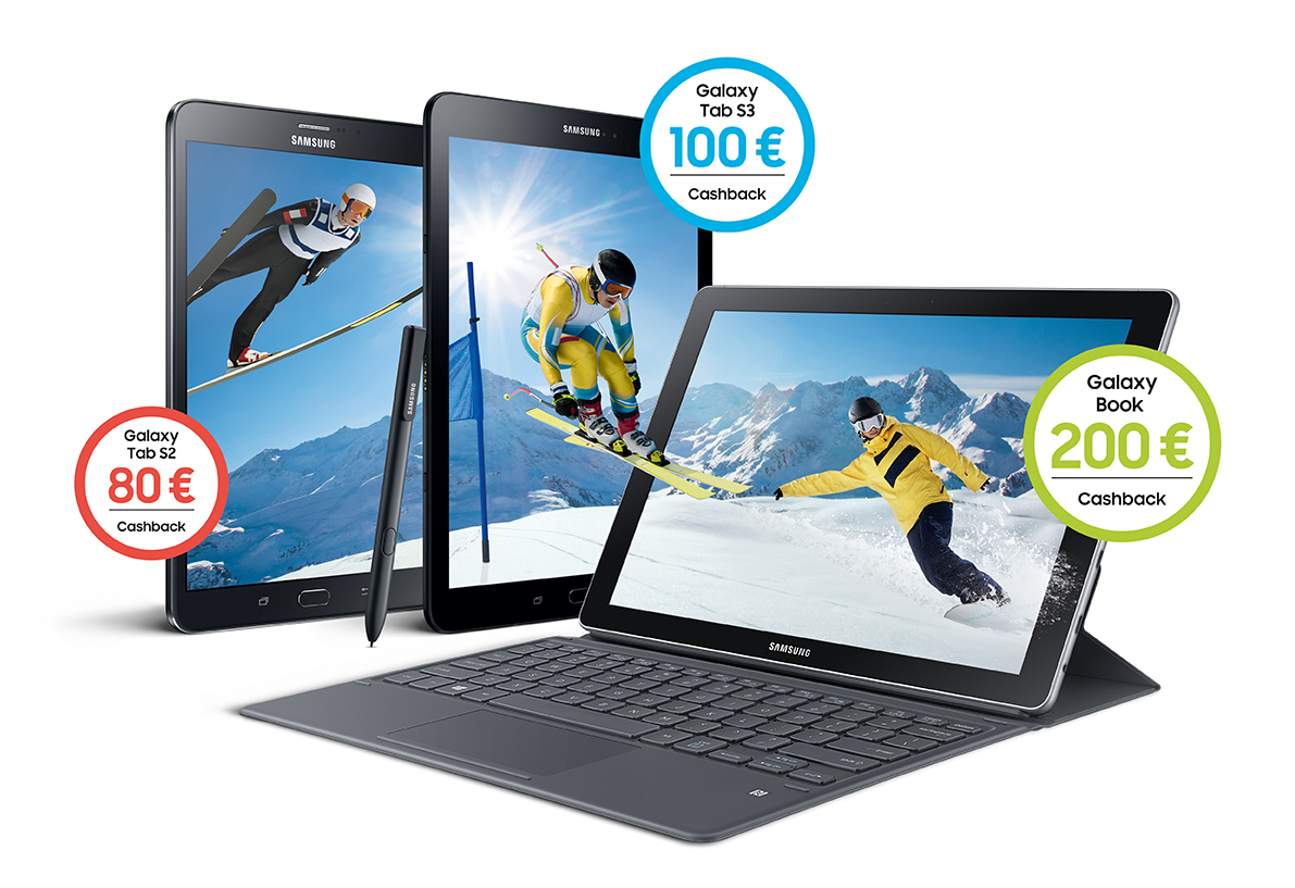 Samsung Tablet-Aktion - Cashback für Siegertypen