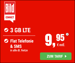 BILDconnect FLAT Smart LTE Handytarif für nur 9,95 Euro im Monat