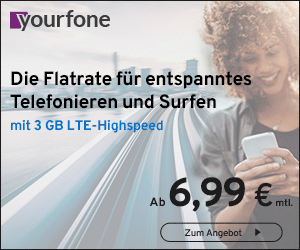 yourfone „Deal der Woche“ mit rund 420 Euro Ersparnis