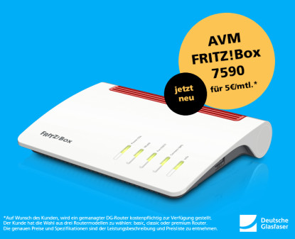 Neuer Premium Router von Deutsche Glasfaser: AVM FRITZ!Box 7590