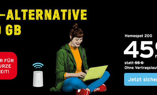 congstar Homespot Aktion – mehr Datenvolumen