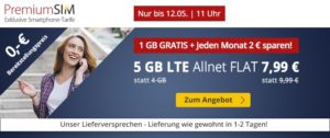 PremiumSIM Aktionstarif zum Start in den Mai 2020