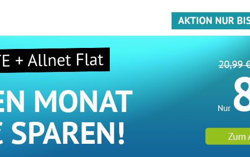 handyvertrag.de Aktionstarif - Allnet Flat Handytarif mit 9 GB LTE-Datenvolumen für nur 8,99 Euro monatlich