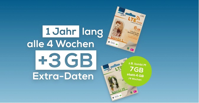 EDEKA smart bietet 3 GB zusätzliches Datenvolumen für seine D1 Prepaid Handytarife