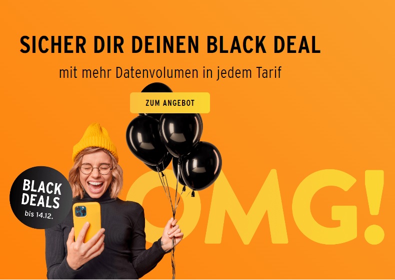 Vodafone D2 Mobilfunk und otel.o Deals zur Black Week