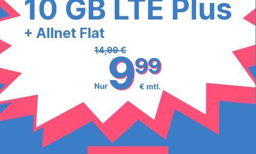 Die aktuellen Plus-Handytarife von simplytel - Bis zu 5 GB Datenvolumen pro Vertragsjahr geschenkt bekommen