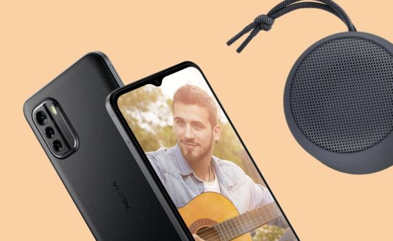 Nokia G60 5G 4 GB Ram uns 128 GB interner Speicher inklusive Nokia Portable Wireless Speaker 2