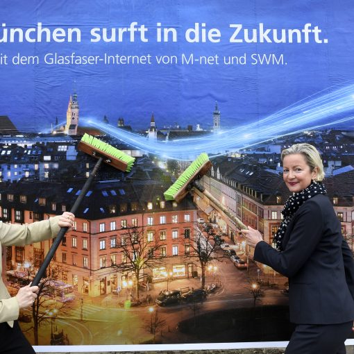 M-net Glasfaser Plakatmotiv