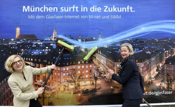 M-net Glasfaser Plakatmotiv