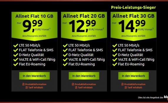 Die neuen Allnet Flat Crash-Tarife im Top Vodafone D2-Netz