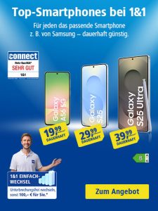 1und1 Einfach-Wechsel und Top-Smartphones